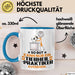Tierheilpraktiker Geschenk Tasse So Gut Kann Nur Ein Tierheilpraktiker Aussehen Geschenkidee Kaffee-Becher Blau Trendation