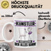 Künstler Tasse Geschenk für Künstler Der Mann Der Alles Kann Geschenkidee zum Geburtstag Weiß Trendation