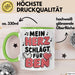 Romantische Liebe Tasse Geschenk Lustige Geschenkidee Spruch Mein Herz Schlägt Für Ben Grün Trendation