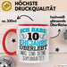 Rosenhochzeit Tasse Geschenk 10 Jahre Verheirtatet Geschenkidee Ehemann Ehefrau Becher Rot Trendation