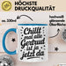 Gertrud Tasse Geschenk Chillt Mal Alle Gertrud Ist Ja Jetzt Da Geschenkidee Becher mit Name Blau Trendation
