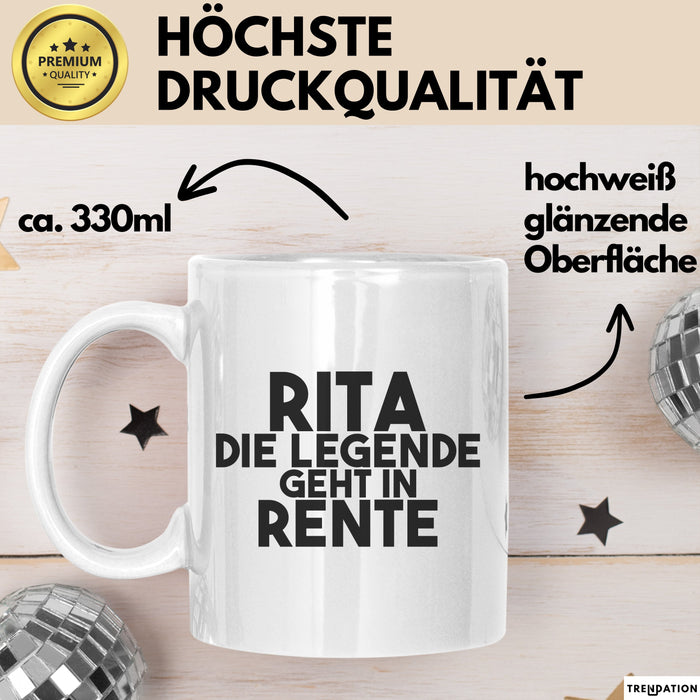 Rita Tasse Rita – Die Legende Geht In Rente Geschenk