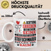 Stiefschwager Geschenk Tasse Lustiger Spruch Erheben Sie Sich Der Stiefschwager Betritt den Raum Weiß Trendation