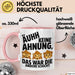Büro Arbeit Kollege Tasse Becher Geschenk Lustige Geschenkidee Spruch Ahh Keine Ahnung Das War Die Andere Schicht Rosa Trendation