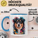 Appenzeller Sennenhund Hund Tasse Geschenk Lustige Geschenkidee Spruch Blau Trendation