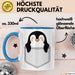 Pinguin In Der Tasche Tasse Geschenk Lustige Geschenkidee Spruch Blau Trendation