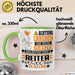 Reiter Geschenk Tasse Lustiger Spruch Erheben Sie Sich Der Reiter Betritt den Raum Grün Trendation