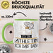 Geschenk für Athletin Tasse Lustige Geschenkidee Geburtstag Ich Bin Athletin Ich Darf Das Grün Trendation