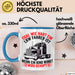 Lkw Fahrer Tasse Geschenk Harte Truckfahrer Trucker Geschenkidee Lustig Blau Trendation