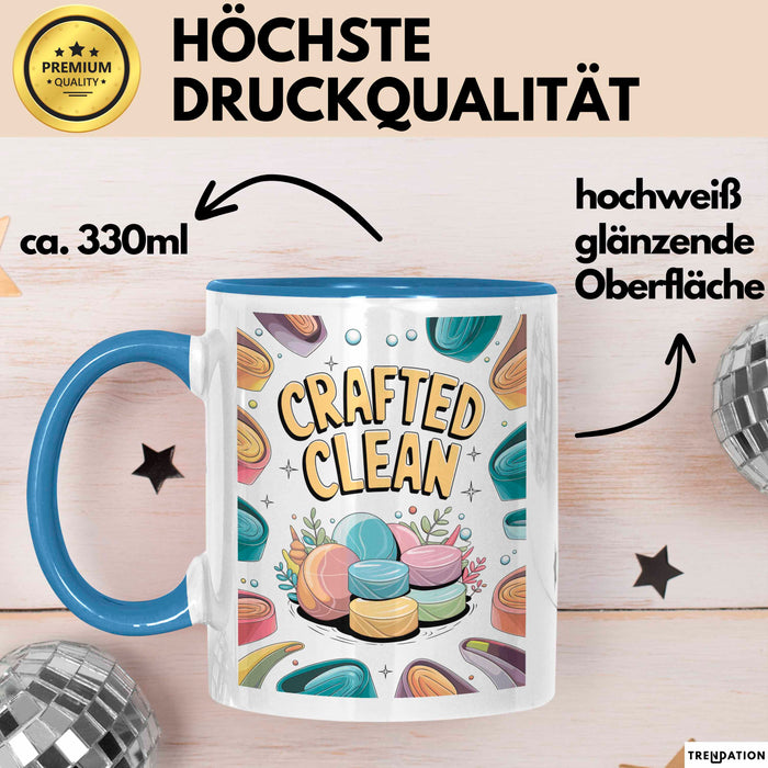 Seifenmacher Tasse Geschenk Lustige Geschenkidee Spruch Für Handgemachte Kreative Blau Trendation
