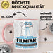 Filmfan Geschenk Tasse Ich Bin Filmfan Aber Sag Doch Einfach Superheld Lustige Geschenkdiee für Filmfan Kaffee-Becher Rosa Trendation