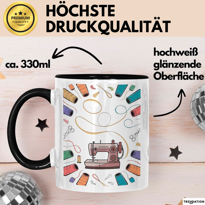 Näh Enthusiast Tasse Geschenk Lustige Geschenkidee Spruch Für Stich Liebhaber Trendation