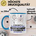 Gleitschirmlehrer Geschenk Tasse So Gut Kann Nur Ein Gleitschirmlehrer Aussehen Geschenkidee Kaffee-Becher Blau Trendation