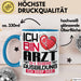 Arzt Ausbildung Tasse Geschenk Ich Bin Arzt In Der Ausbildung Ich Darf Das Geschenkidee Spruch Blau Trendation