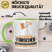 Forscher Geschenk Tasse Ich Bin Forscher Aber Sag Doch Einfach Superheld Lustige Geschenkdiee für Forscher Kaffee-Becher Grün Trendation