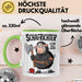 Schaf Tier Sarkasmus Tasse Becher Geschenk Lustige Geschenkidee Spruch Schafrichter Ich Mah Alles Nieder Grün Trendation