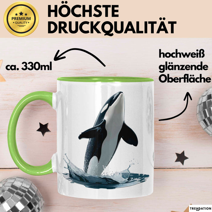 Wal Tier Tasse Geschenk Lustige Geschenkidee Spruch Grün Trendation