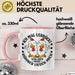 Hühner Tasse Geschenk Hühnerflüsterin Huhn Geschenkidee Kaffee-Becher Landwirt Bauer Landiwrtin Rosa Trendation