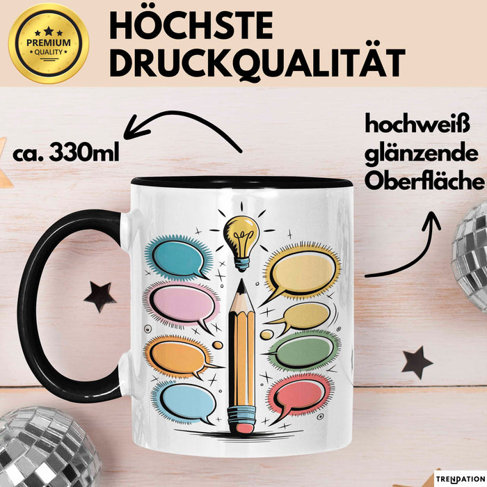 Werbetexter Tasse Geschenk Lustige Geschenkidee Spruch Für Wort Zauberer Trendation