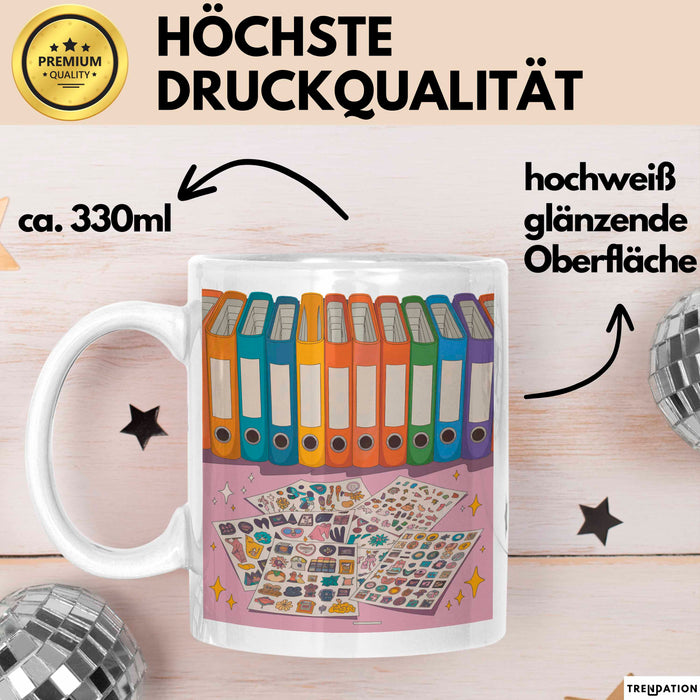 Sticker Fan Tasse Geschenk Lustige Geschenkidee Spruch Für Ästhetik Sammler Weiß Trendation