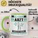Arzt Tasse Geschenk für Arzt Geburtstag Lustiger Spruch Kaffee-Becher Was Ist Deine Superkraft Grün Trendation