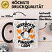 Pinguin Tier Tasse Geschenk Lustige Geschenkidee Spruch Verrückte Pinguin Lady Schwarz Trendation