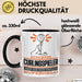 Curlingspieler Geschenk Tasse Ich Bin Curlingspieler Aber Sag Doch Einfach Superheld Lustige Geschenkdiee für Curlingspieler Kaffee-Becher Schwarz Trendation