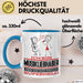 Musikliebhaber Geschenk Tasse Ich Bin Musikliebhaber Aber Sag Doch Einfach Superheld Lustige Geschenkdiee für Musikliebhaber Kaffee-Becher Blau Trendation