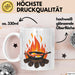 Camping Koch Tasse Geschenkidee für Outdoor Koch Liebhaber Weiß Trendation