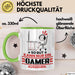 Gamer Geschenk Tasse So Gut Kann Nur Ein Gamer Aussehen Geschenkidee Kaffee-Becher Grün Trendation