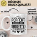 Brigitte Tasse Geschenk Perfekt Sein Kann Jeder Geschenkidee Geburtstag Weiß Trendation