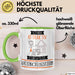 Katzenhotelbesitzerin Tasse Geschenk Becher Stark Attraktiv Furchtlos Katzenhotelbesitzerin Lustige Geschenkidee Grün Trendation