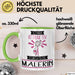Malerin Tasse Geschenk Becher Stark Attraktiv Furchtlos Malerin Lustige Geschenkidee Grün Trendation