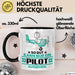 Pilot Geschenk Tasse So Gut Kann Nur Ein Pilot Aussehen Geschenkidee Kaffee-Becher Schwarz Trendation