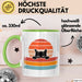 Katzen Tierliebhaber Vintage Tasse Geschenk Lustige Geschenkidee Spruch Grün Trendation