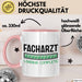 Facharzt Tasse Geschenk Werdender Arzt Geschenkidee Studium Medizin Kaffee-Becher Rosa Trendation