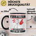 Fußballfan Tasse Geschenk für Fußballfan Der Mann Der Alles Kann Geschenkidee zum Geburtstag Schwarz Trendation