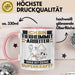 Tierheimmitarbeiter Tasse Geschenk für Tierheimmitarbeiter Geburtstag Lustiger Spruch Kaffee-Becher Was Ist Deine Superkraft Rosa Trendation