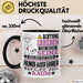 Hundeausführer Geschenk Tasse Lustiger Spruch Erheben Sie Sich Der Hundeausführer Betritt den Raum Schwarz Trendation