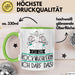 Geschenk für Rockmusikerin Tasse Lustige Geschenkidee Geburtstag Ich Bin Rockmusikerin Ich Darf Das Grün Trendation