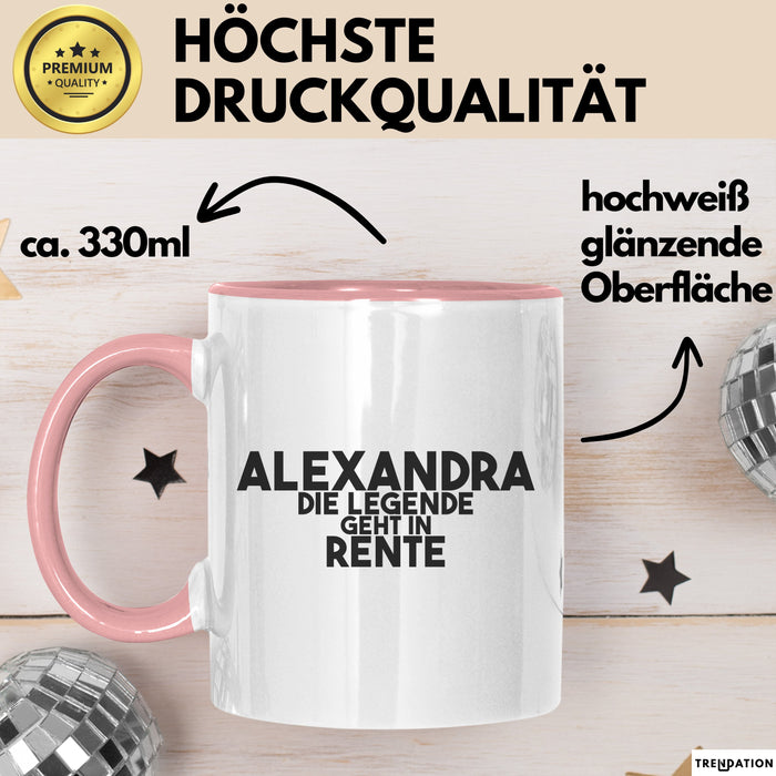Alexandra Tasse Alexandra – Die Legende Geht In Rente Geschenk