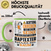 Raptexter Geschenk Tasse Lustiger Spruch Erheben Sie Sich Der Raptexter Betritt den Raum Grün Trendation