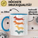 Hunde Tasse Geschenk Hunde Silhouetten Tierliebhaber Spruch Blau Trendation