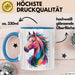 Pferd Tier Liebhaber Tasse Becher Geschenk Lustige Geschenkidee Spruch Blau Trendation