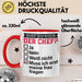 Witzige Tasse Geschenk Bist Du Hier Der Chef Humorvolles Design Muss Ich Erst Meine Frau Fragen Rot Trendation