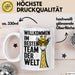 Office Arbeitskollege Tasse Geschenk Lustige Geschenkidee Spruch Willkommen Im Besten Team Der Welt Weiß Trendation