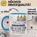 Breakdancerin Tasse Geschenk Lustig Abstand Halten Hochleistungs-Breakdancerin Mit Drang Zur Perfektion Bei Der Arbeit Blau Trendation
