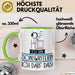 Geschenk für Songwriterin Tasse Lustige Geschenkidee Geburtstag Ich Bin Songwriterin Ich Darf Das Grün Trendation