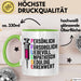 Krankenschwester Pflege Betreuung Tasse Geschenk Lustige Geschenkidee Spruch Pflege Grün Trendation