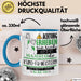 Kung-Fu-Meisterin Tasse Geschenk Lustiger Spruch Bitte Erheben Sie Sich Seine Majestät Die Kung-Fu-Meisterin Betritt Den Raum Blau Trendation